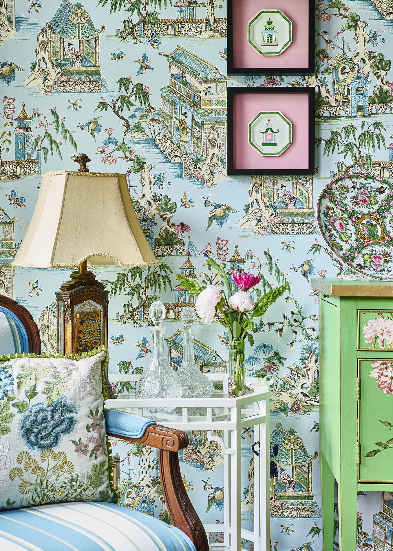 Living Room Detail — Collected accents & chinoiserie